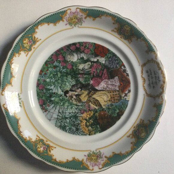 Two ROBERT HERRICK VTG Poetry Society Limited Ed. 1982 fine porcelain plates 8" - Picture 7 of 13
